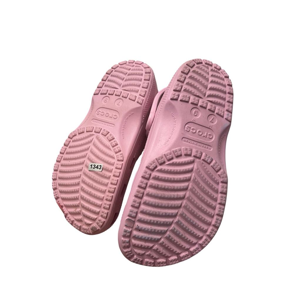 Crocs Pink 7men's 9women's Unisex Classic Coquette Comfort Clogs lightweight - Picture 4 of 5